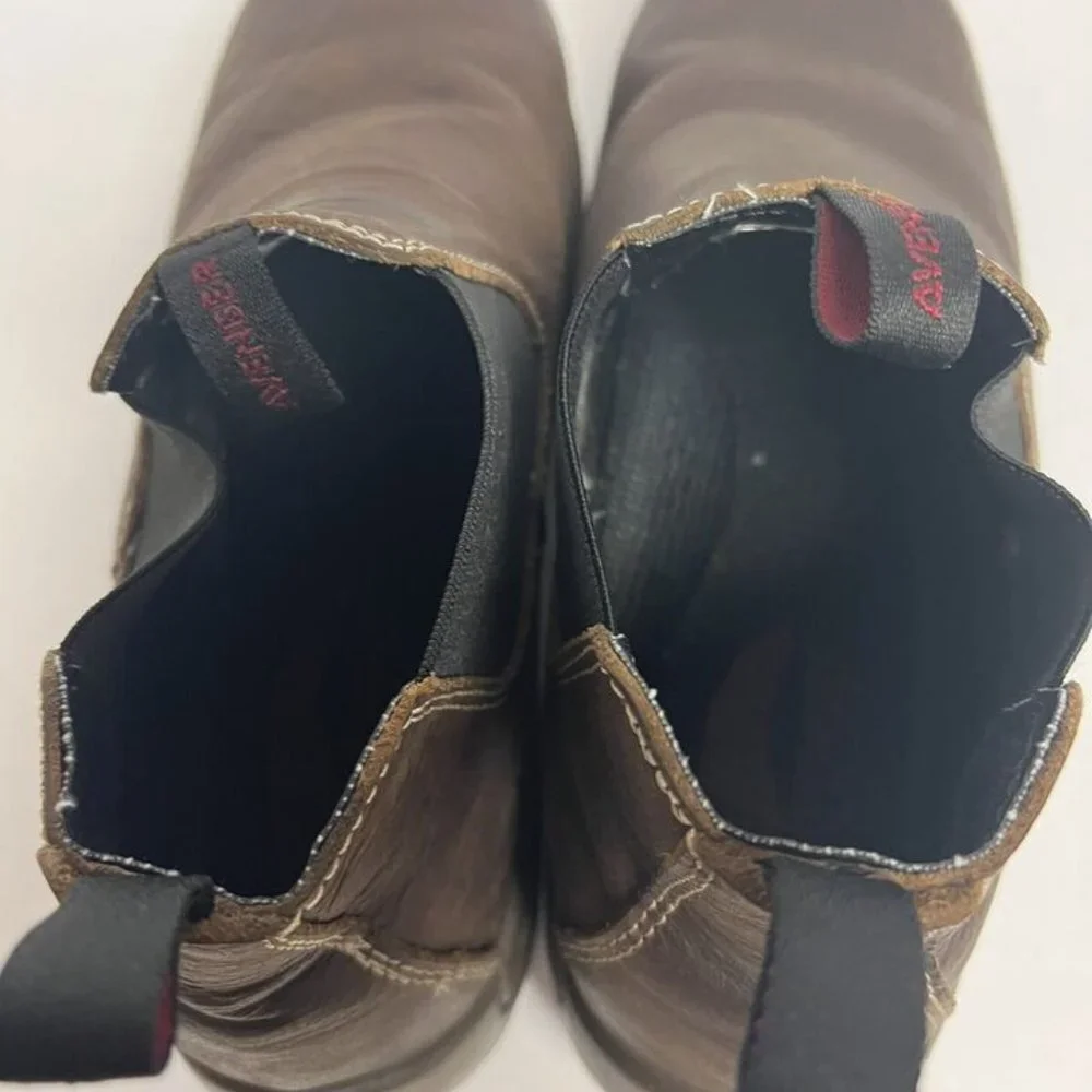 Avenger Mens Romeo Pull On Comp Toe Boot Brown Size 10.5 M